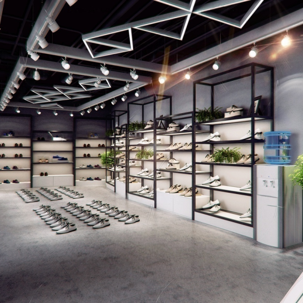 工业风鞋店3D模型